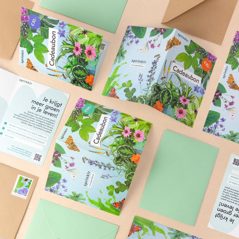verschillende soorten cadeaubonnen bij elkaar