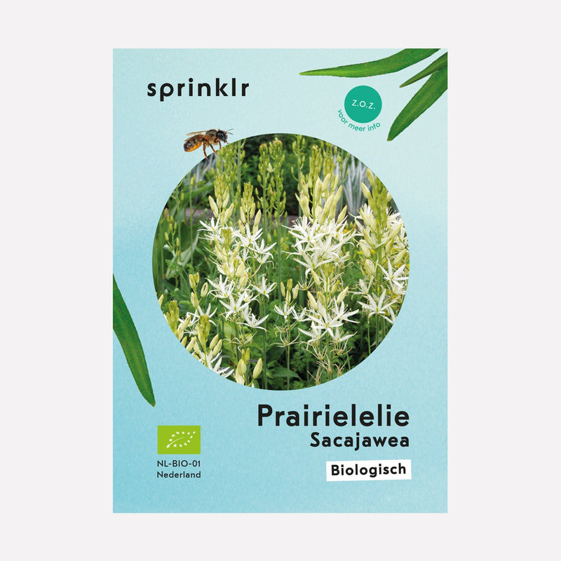 Sprinklr bollenlabel van Prairielelie Sacajawea