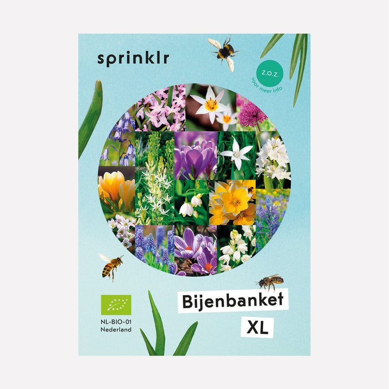 Sprinklr bollenlabel van bollenmix Bijenbanket XL