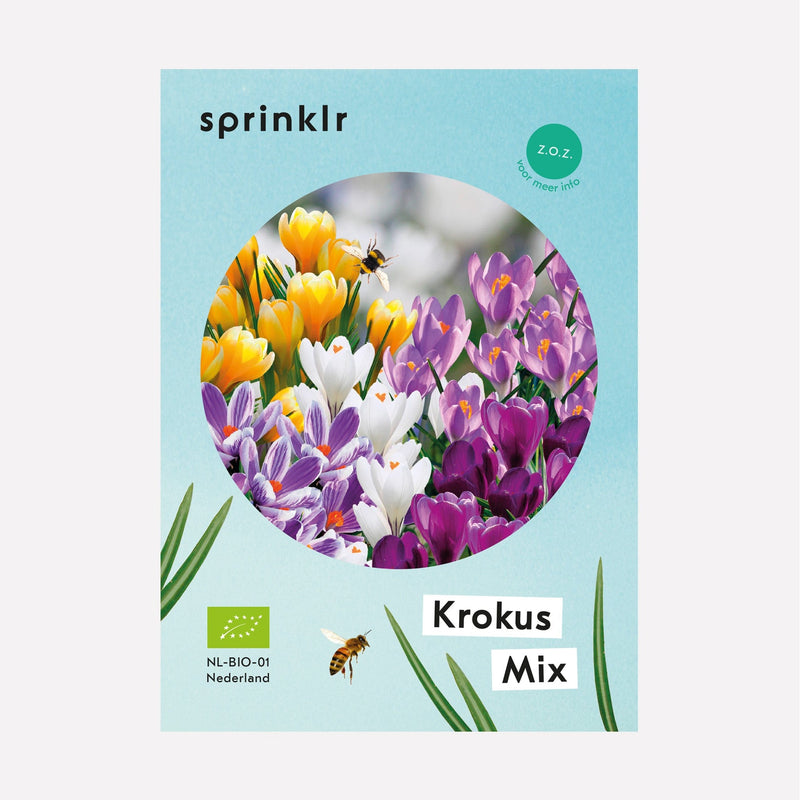 Sprinklr bollenlabel van de Krokusmix