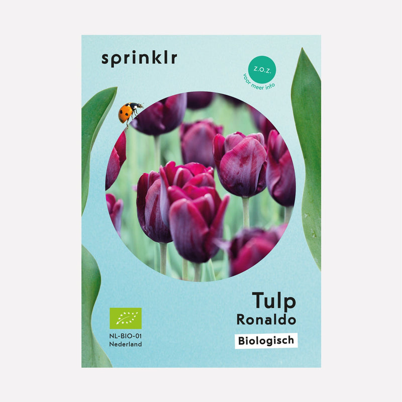 Sprinklr bollenlabel van Tulp Ronaldo