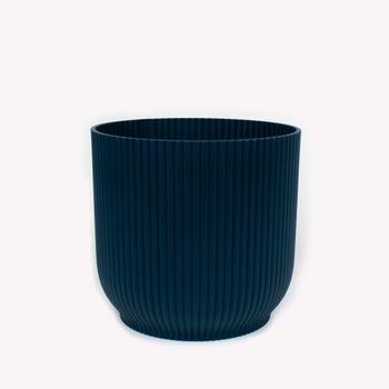 Pot Ribbel Nachtblauw Ø22